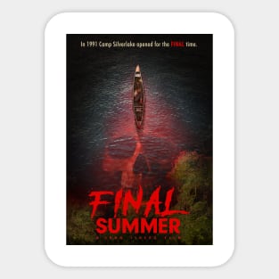 Final Summer "A" poster Sticker